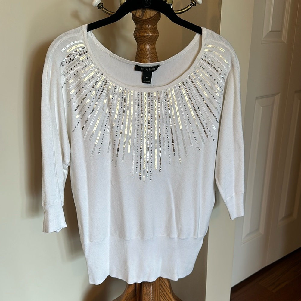 White House Black Market Sequined Sweater